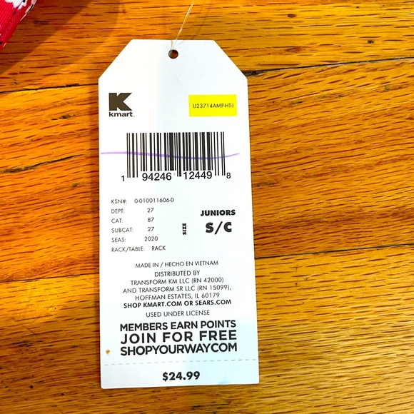 Kmart AMP Juniors Long Pink Floral Skirt, New with tags (NWT), Small - Picture 4 of 6